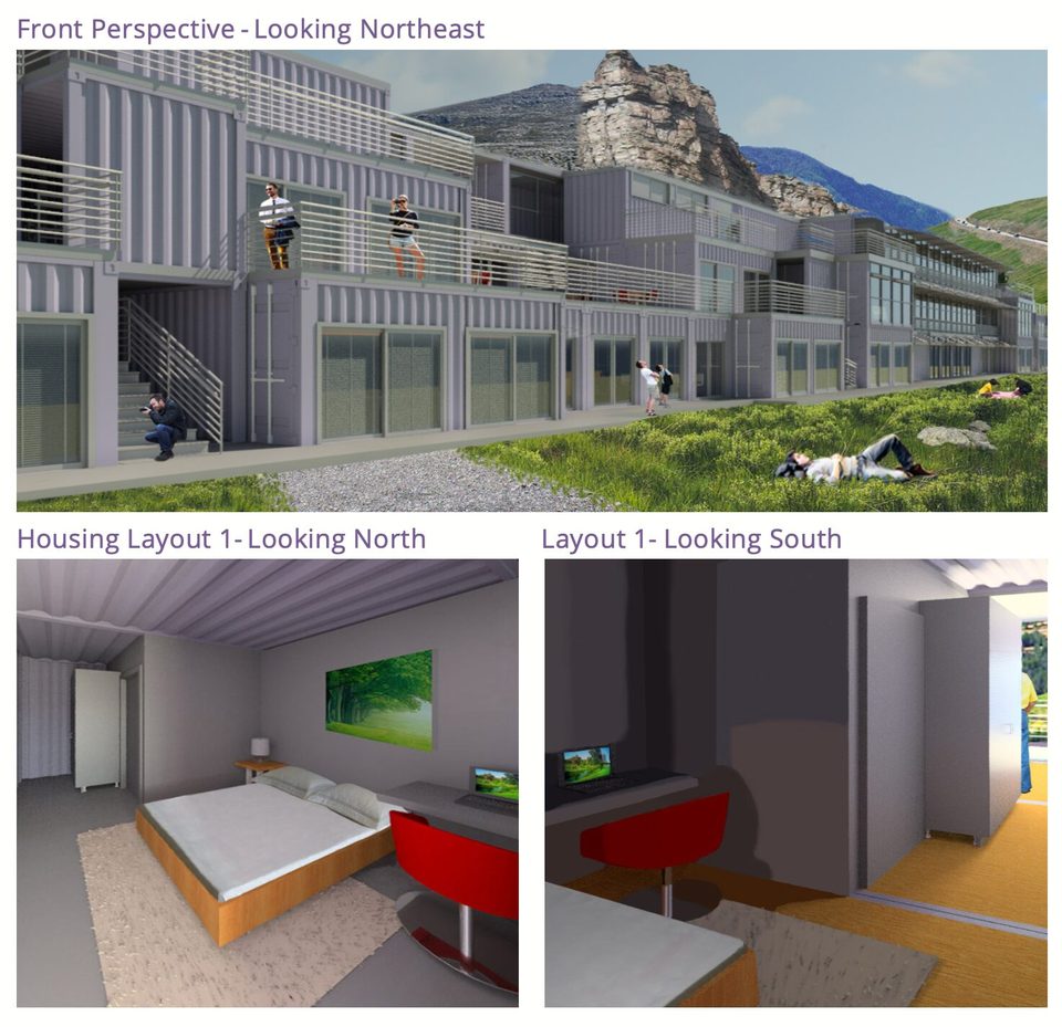 Village 5 housing and campus view