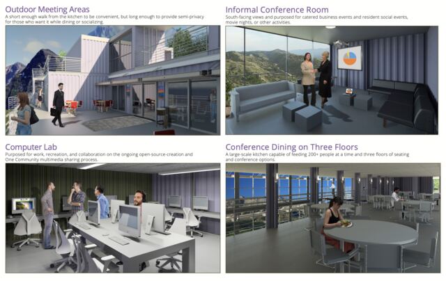 Campus aerial concept rendering